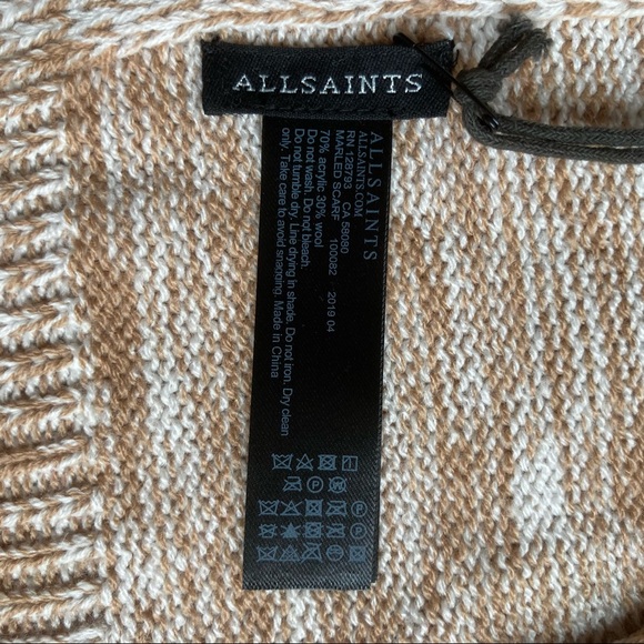 NWT AllSaints Marled Scarf - Picture 5 of 8